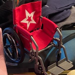 American Girl Doll Wheelchair and Tote bag